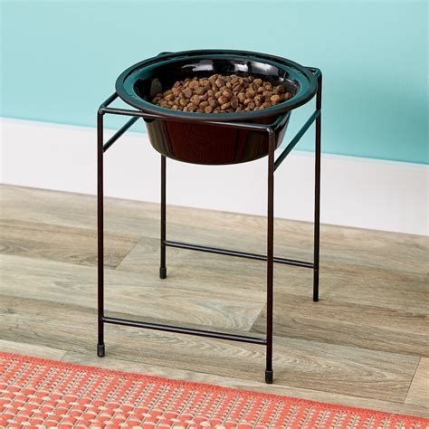 elevated single dog food bowl.